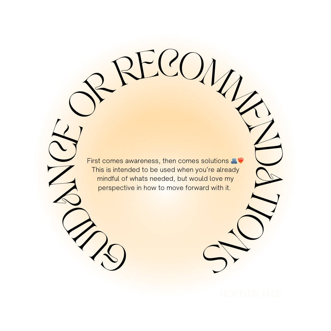 Guidance |Recommendations|