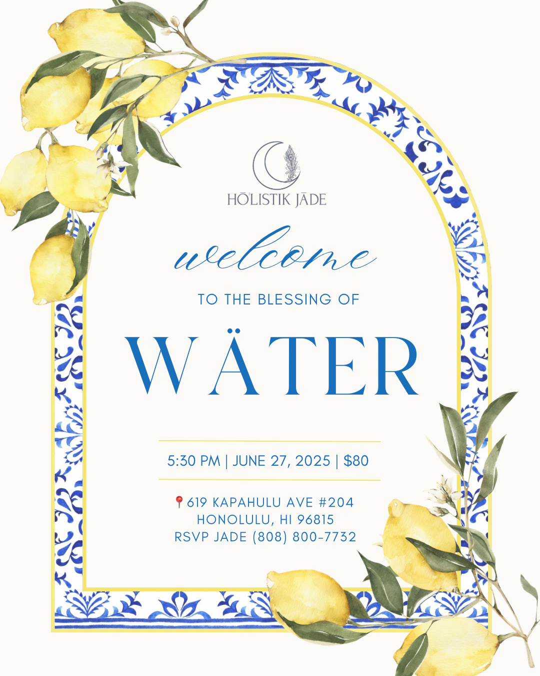 The Blessing of Wäter |Virtual Attendance |